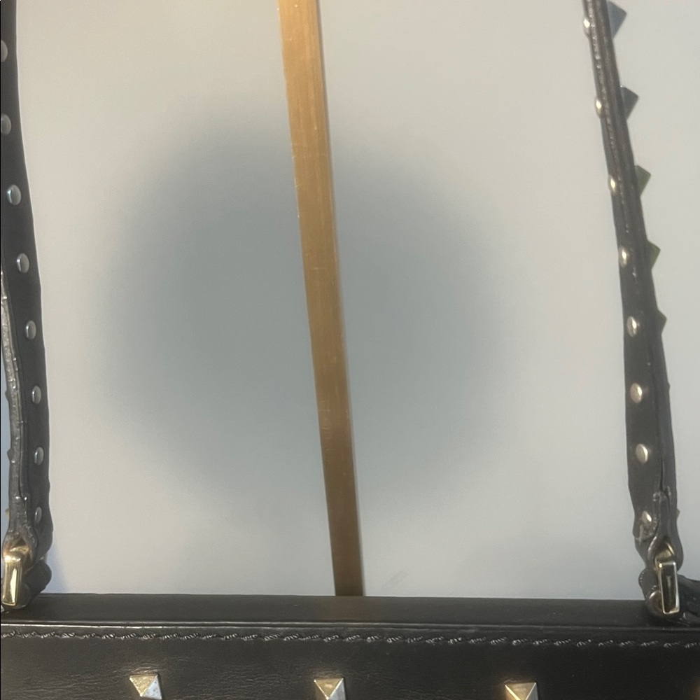 Valentino Garavani Black Studded Satchel - Picture 4 of 11